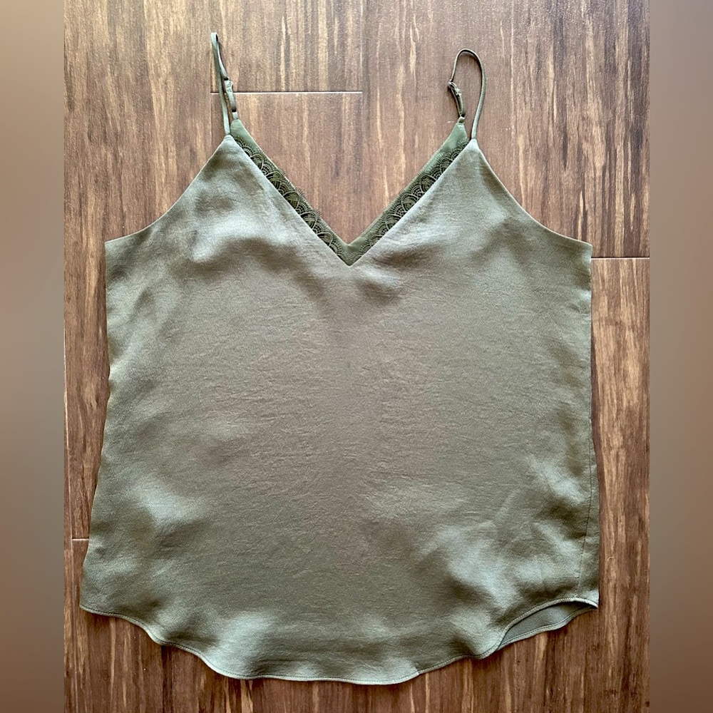 Express V Neck, Lace Trim Tank